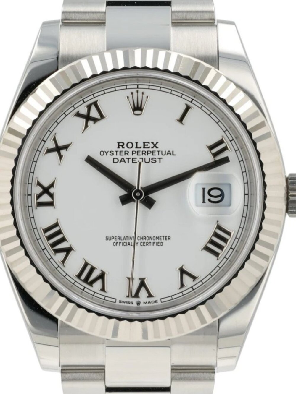 Rolex Datejust White Dial Stainless Steel 41mm Automatic Menβs Watch